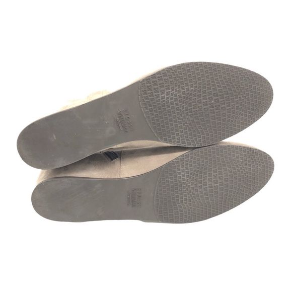 Stuart Weitzman Women's Size 7.5 Suede Hidden Wedge Knee-High Boot Tan Beige - Picture 4 of 9